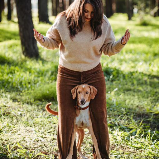 Ares tra le gambe di Roberta mentre fanno un trick